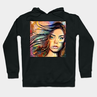 blowing hair of  Denise Hoodie